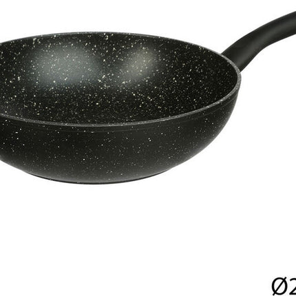 Wokpfanne Secret de Gourmet Nature Schwarz Geschmiedeter Stahl (Ø 28 cm)