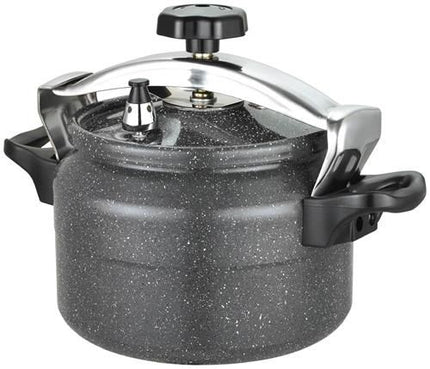 Schnellkochtopf mit Antihaft-Marmor-Beschichtung - Schwarz - Alle Herdarten einschließlich Induktion