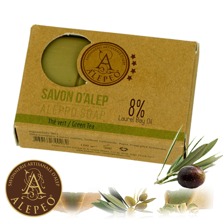 Savon d'Alep thé vert