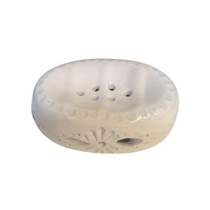 Handgemaakte Aardewerken Zeephouder – 13 x 9 cm – Traditioneel Design