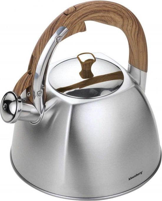 Klausberg fluitketel 3 liter – RVS, voor gas en inductie, in 6 kleuren – foto 2