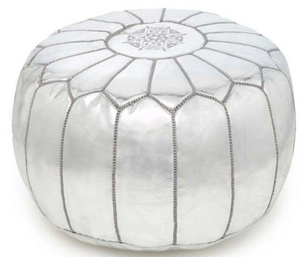 Marokkanischer Pouf Silber