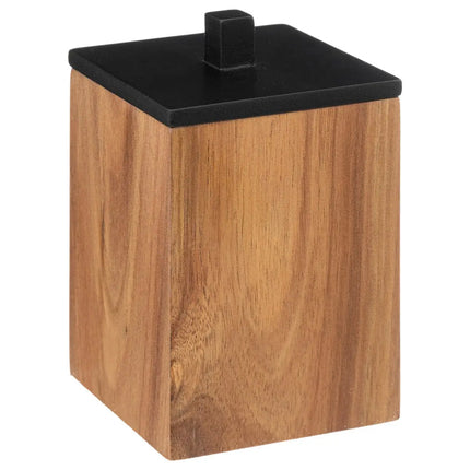Zeepdispenser Set Hout - Zwart