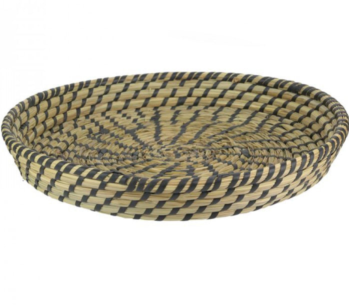 Black braided tray 35cm