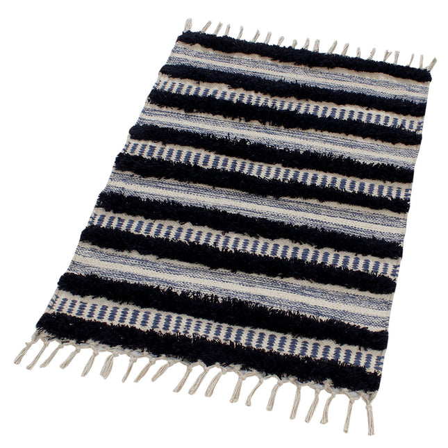 Schwarzer Teppich | Fußmatte - Rechteckig (55 x 85 cm)